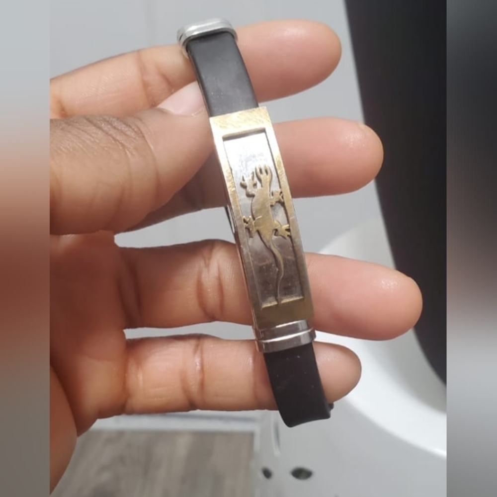 Mens Bracelets Tweezers Bracelets Black + Gold Fashion Bracelet. 🌴 - Picture 6 of 8
